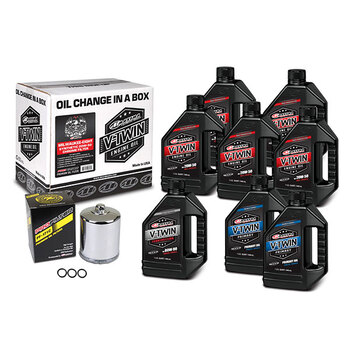 MAXIMA RACING OILS V TWIN OIL KIT DE CHANGEMENT COMPLET Chrome