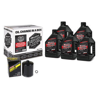 MAXIMA RACING OILS V TWIN OIL KIT DE CHANGEMENT COMPLET Chrome