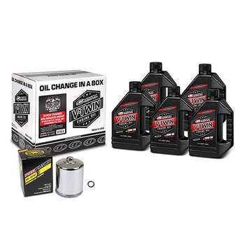 MAXIMA RACING OILS V TWIN OIL KIT DE CHANGEMENT RAPIDE Noir