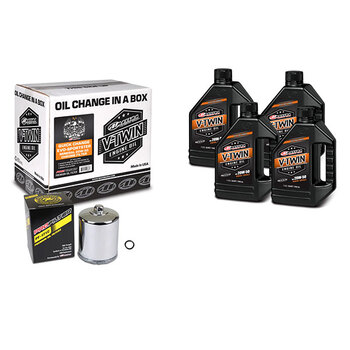 MAXIMA RACING OILS V TWIN OIL KIT DE CHANGEMENT RAPIDE Noir