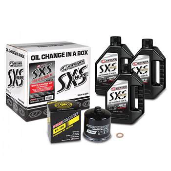 MAXIMA RACING OILS V TWIN OIL KIT DE CHANGEMENT RAPIDE Noir