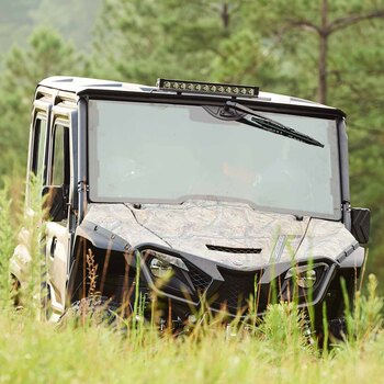 Fenêtre arrière en verre avec système de boîtier de cabine rigide