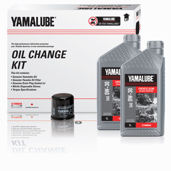 Yamalube® 10W 50 Synthetic Blend Oil Change Kit MC (4 L)