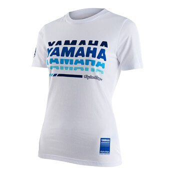 Yamaha Long Sleeve Repeat T shirt by Troy Lee® Medium grey/blue