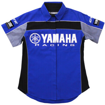 Yamaha Paddock Pulse Pit Shirt Petit bleu