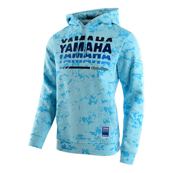 Yamaha Long Sleeve Repeat T shirt by Troy Lee® Medium grey/blue