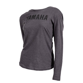 T-shirt à manches longues Yamaha Essential pour femme, grand modèle, noir métallisé (smx)