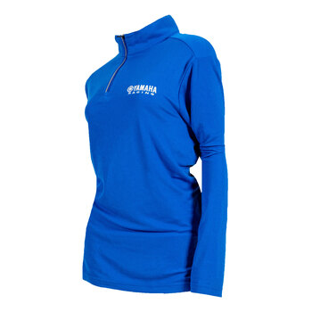 Chemise à manches longues Yamaha Essential Quarter Zip pour femme Bleu moyen