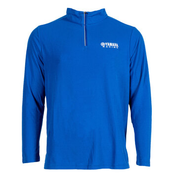 Chemise à manches longues Yamaha Essential Quarter Zip Small bleu