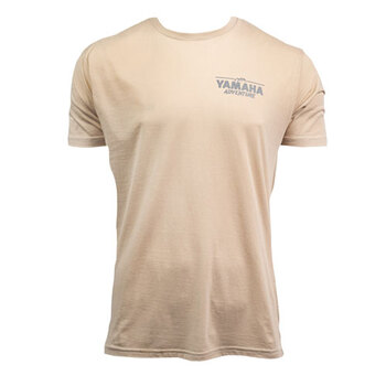 T-shirt Yamaha Adventure pour hommes, petit, beige