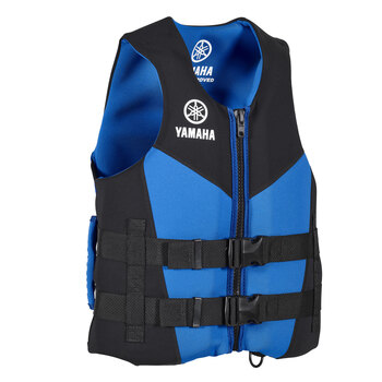 Gilet de sauvetage Yamaha en néoprène avec poignées latérales par Jetpilot Medium à Large bleu