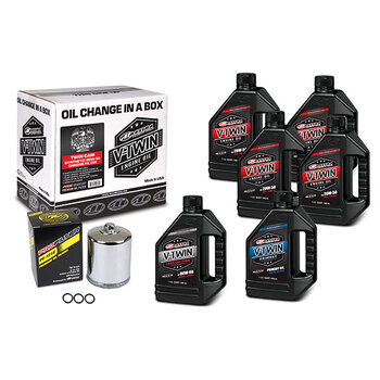 MAXIMA RACING OILS V TWIN OIL KIT DE CHANGEMENT RAPIDE Noir