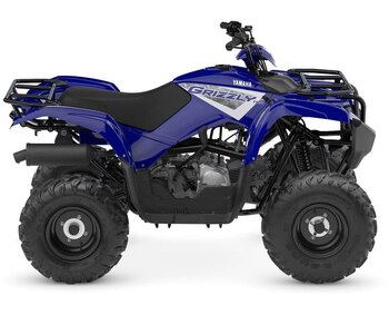 2024 Yamaha GRIZZLY 90 bleu de l'écurie Yamaha