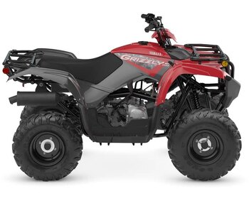 2024 Yamaha GRIZZLY 90 bleu de l'écurie Yamaha