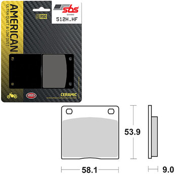 SBS ANTI BRUIT CALES DE PLAQUETTES DE FREIN 4PK (016802127)