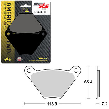 SBS ANTI BRUIT CALES DE PLAQUETTES DE FREIN 4PK (016802127)