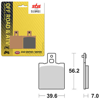 PLAQUETTES DE FREIN SBS EVO SINTER (6280758108)