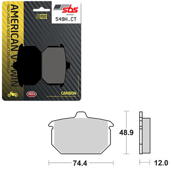 PLAQUETTES DE FREIN EN CARBONE SBS HAUTE PUISSANCE ET RÉDUCTION DU BRUIT (6510854108)