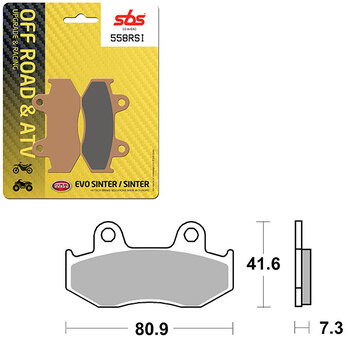 PLAQUETTES DE FREIN SBS EVO SINTER (6280758108)