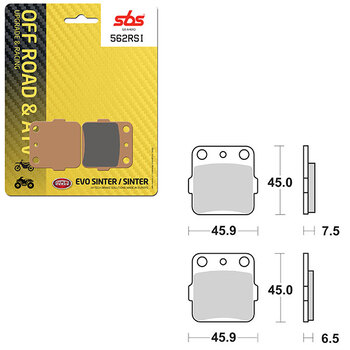 PLAQUETTES DE FREIN SBS EVO SINTER (6280758108)