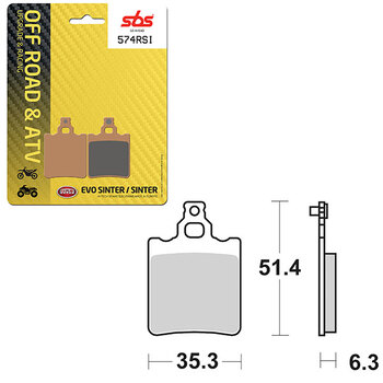 PLAQUETTES DE FREIN SBS EVO SINTER (6280758108)