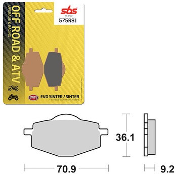 PLAQUETTES DE FREIN SBS EVO SINTER (6280758108)