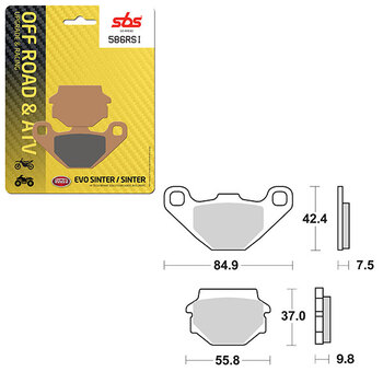 PLAQUETTES DE FREIN SBS EVO SINTER (6280758108)