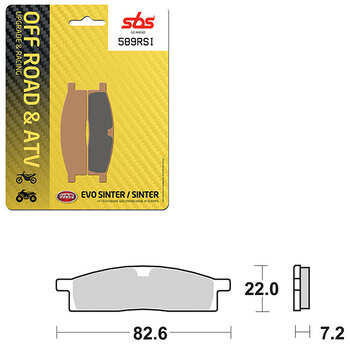 PLAQUETTES DE FREIN SBS EVO SINTER (6280758108)