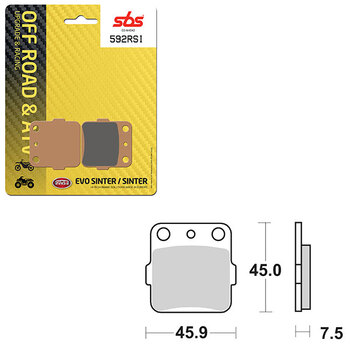 PLAQUETTES DE FREIN SBS SINTER (6460898108)