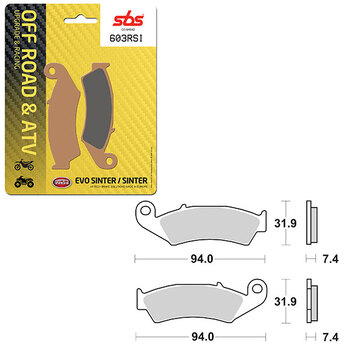 PLAQUETTES DE FREIN SBS EVO SINTER (6280758108)