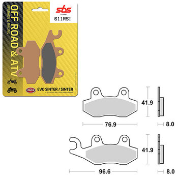 PLAQUETTES DE FREIN SBS EVO SINTER (6280536108)