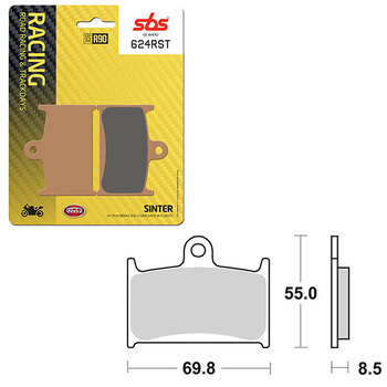 SBS ROAD RACING & TRACKDAYS CARBON TECH BRAKE PAD (6210834108)