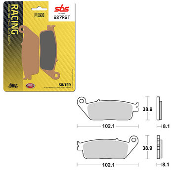 SBS ROAD RACING & TRACKDAYS CARBON TECH BRAKE PAD (6210834108)