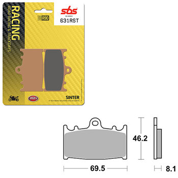 SBS ROAD RACING & TRACKDAYS CARBON TECH BRAKE PAD (6210834108)