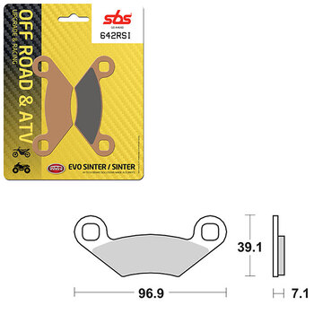 PLAQUETTES DE FREIN SBS SINTER (6460898108)