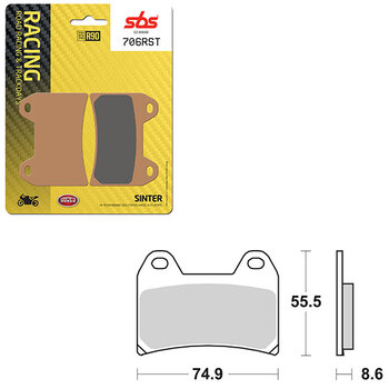 PLAQUETTES DE FREIN SBS ROAD RACING & TRACKDAYS CARBON TECH (6210715108)