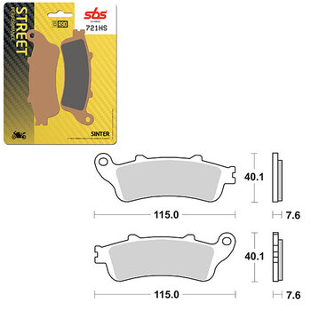 PLAQUETTES DE FREIN SBS PERFORMANCE HS SINTER (6250841108)