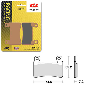 PLAQUETTES DE FREIN SBS ROAD RACING & TRACKDAYS CARBON TECH (6210715108)