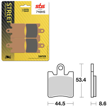 PLAQUETTES DE FREIN SBS PERFORMANCE HS SINTER (6250841108)