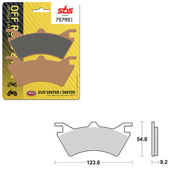 SBS EVO SINTER BRAKE PAD (1628576)