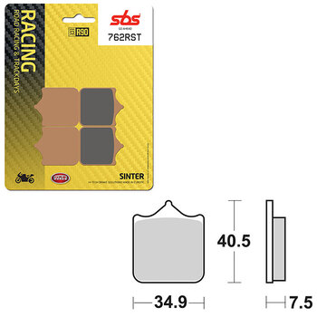 PLAQUETTES DE FREIN SBS ROAD RACING & TRACKDAYS CARBON TECH (6210715108)