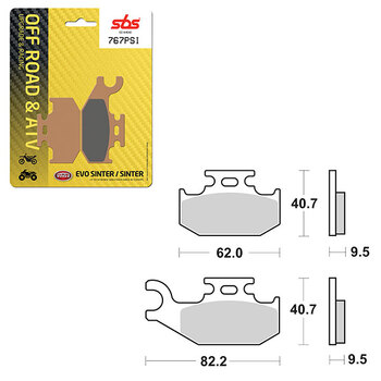 SBS EVO SINTER BRAKE PAD (1628576)