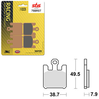 PLAQUETTES DE FREIN SBS ROAD RACING & TRACKDAYS CARBON TECH (6210715108)