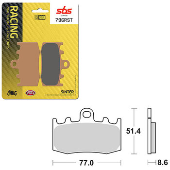 SBS ROAD RACING & TRACKDAYS SINTER BRAKE PAD (6470788108)