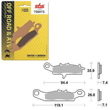 SBS SINTER BRAKE PAD (6460898108)