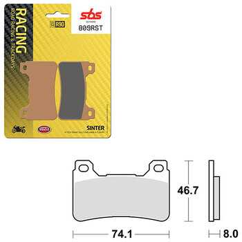 SBS ROAD RACING & TRACKDAYS SINTER BRAKE PAD (6470788108)