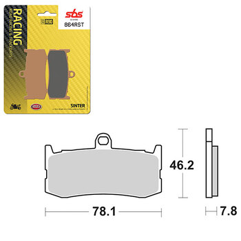 SBS ROAD RACING & TRACKDAYS SINTER BRAKE PAD (6470788108)