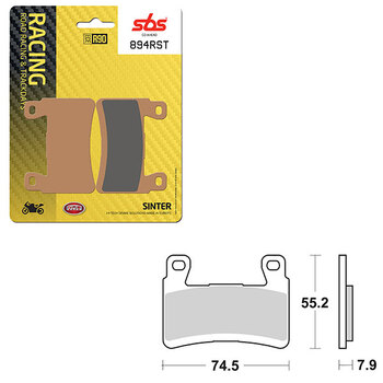 SBS ROAD RACING & TRACKDAYS SINTER BRAKE PAD (6470788108)