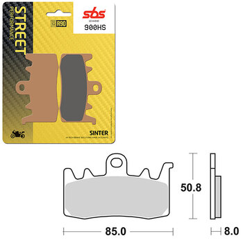 PLAQUETTES DE FREIN SBS PERFORMANCE HS SINTER (6250841108)