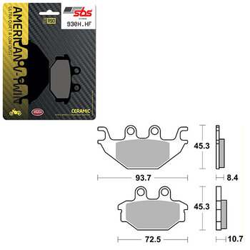 SBS ANTI BRUIT CALES DE PLAQUETTES DE FREIN 4PK (016802127)